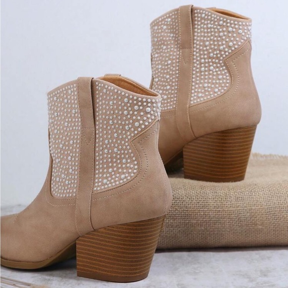 SHEIN Western style Slip On Chunky Heeled Boots - Picture 3 of 6